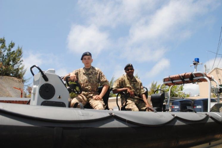 Soldiers Set Sail for Cayman