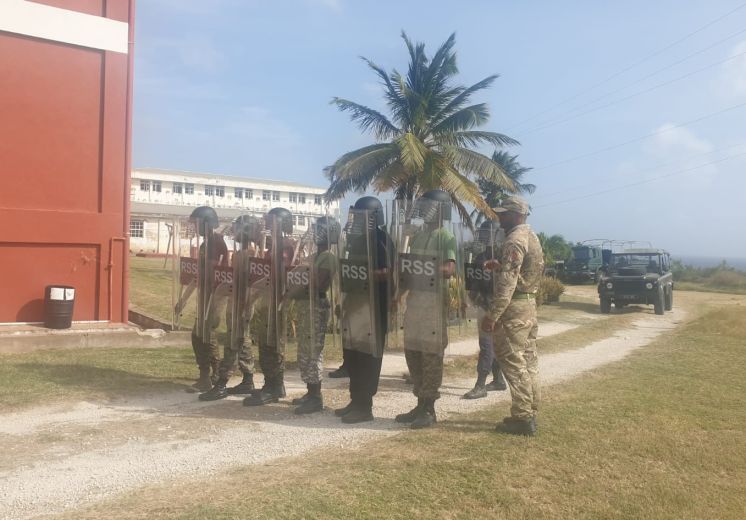 Regiment Returns to Deliver Public Order Course to Regional Security System