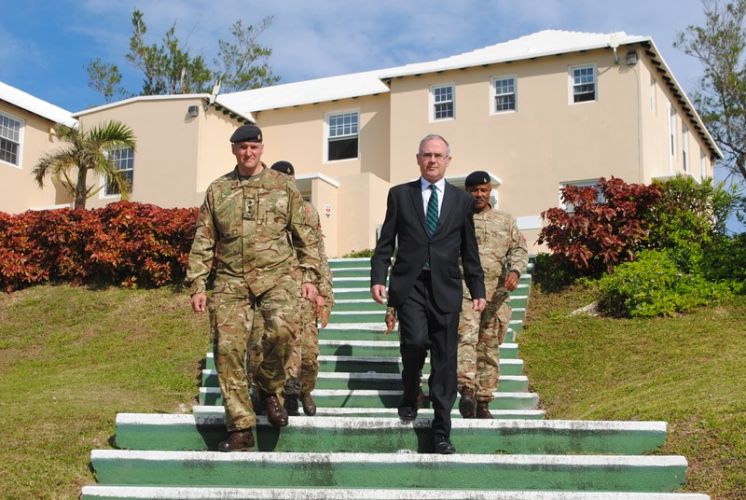 Governor Rankin Visits Regiment Recruit Camp